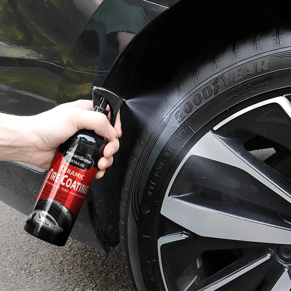 HydroShine ceramic rubber tire cleaner long-lasting wet finish