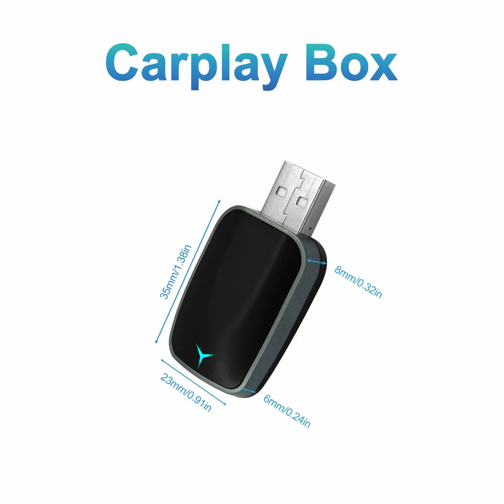 2025 NEW 2 In 1 Wireless Carplay AI Box Android Auto Plug And Play Applicable To Convert Original Car Wired Carplay To Wireless