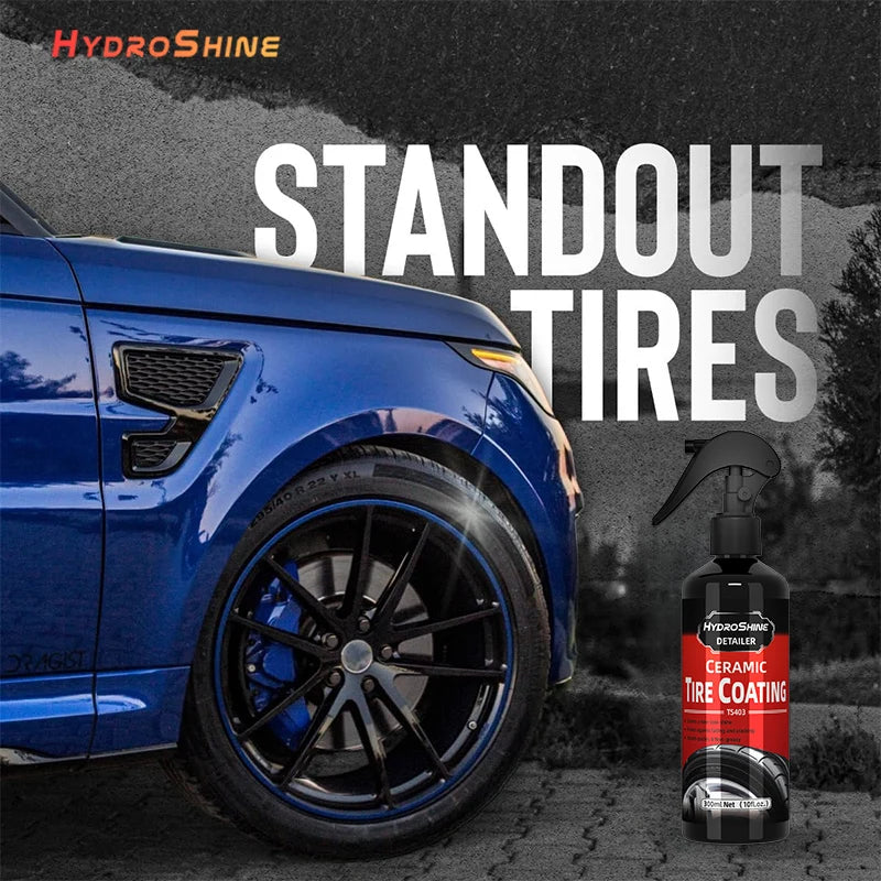 HydroShine ceramic rubber tire cleaner long-lasting wet finish