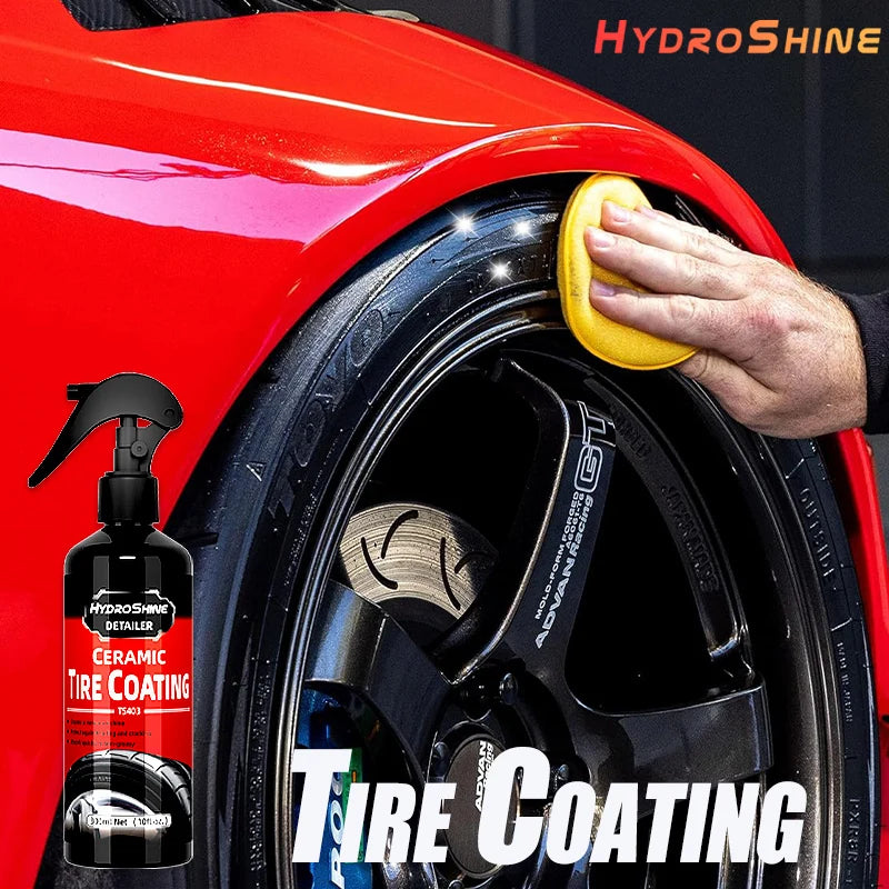 HydroShine ceramic rubber tire cleaner long-lasting wet finish